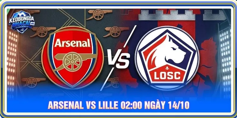 Soi kèo Arsenal vs Lille 02:00 ngày 14/10 - Champions League